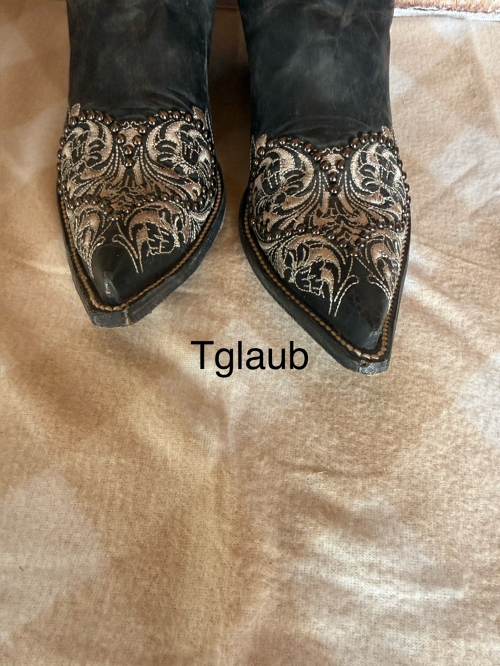 Old Gringo Black and Cream shooter boots - Picture 4 of 10